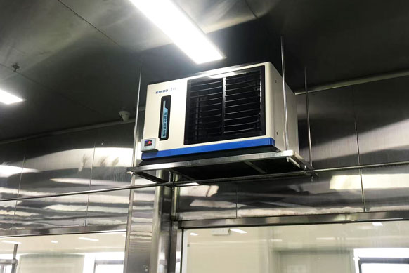 食品加工車(chē)間制冷降溫，應(yīng)用蒸發(fā)冷省電空調(diào)- 臥式軸流機(jī)型