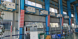 飛機維修倉庫降溫空調安裝 工業省電空調-吊頂式射流空調機組